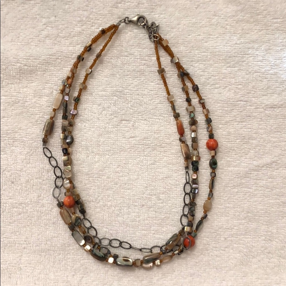 Earthy sterling silver necklace